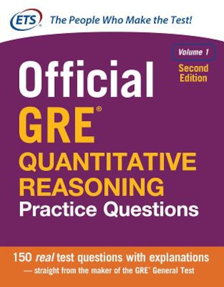 Official GRE Quantitative Reasoning Practice Questions, Second Edition, Volume 1, Paperback fotografia produsului