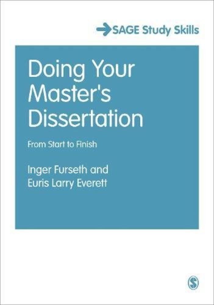 Doing Your Master's Dissertation, Paperback fotografia produsului