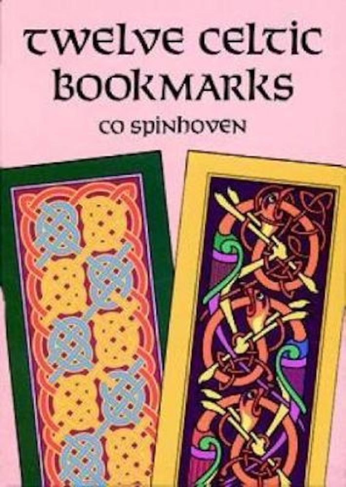 Twelve Celtic Bookmarks, Paperback fotografia produsului