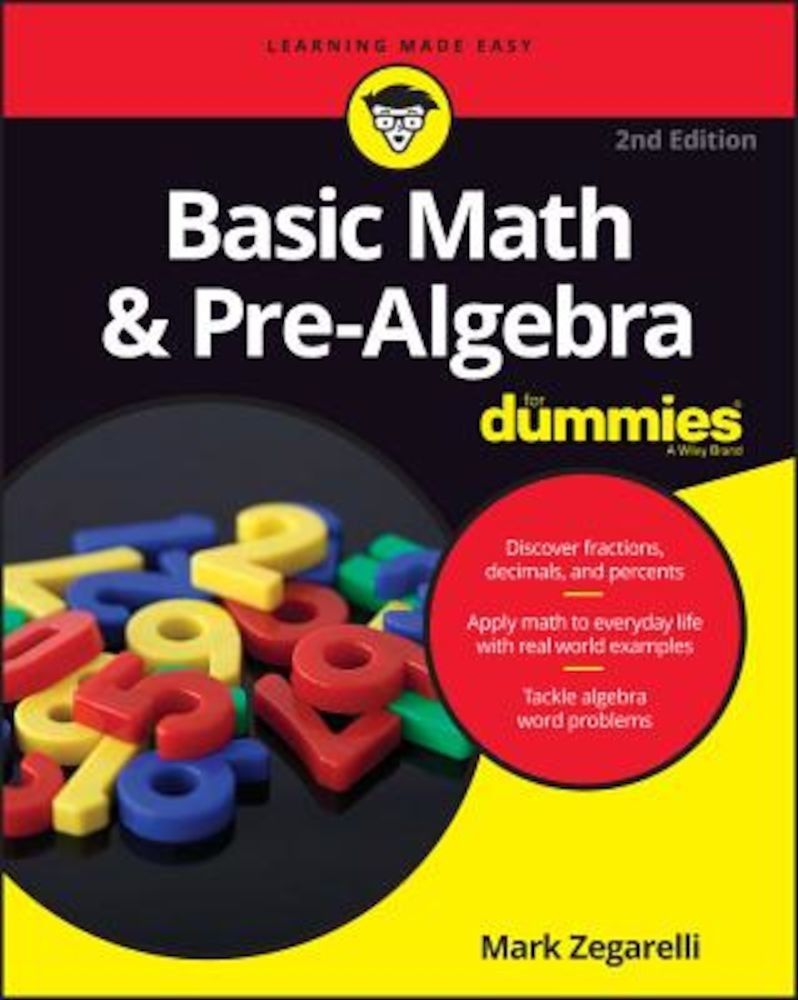 Basic Math and Pre-Algebra for Dummies, Paperback fotografia produsului