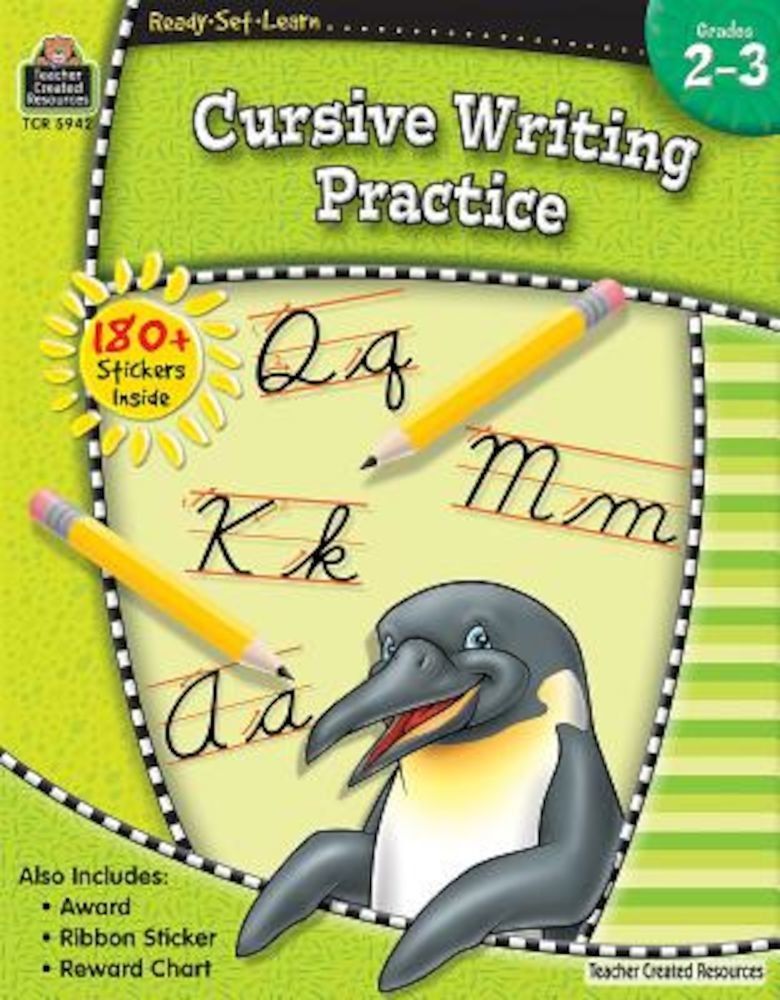 Ready-Set-Learn: Cursive Writing Practice Grd 2-3, Paperback fotografia produsului