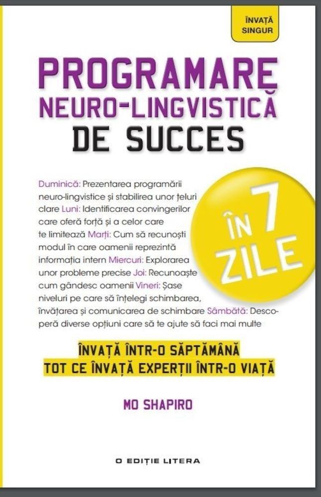 Programarea neurolingvistica de succes in 7 zile fotografia produsului