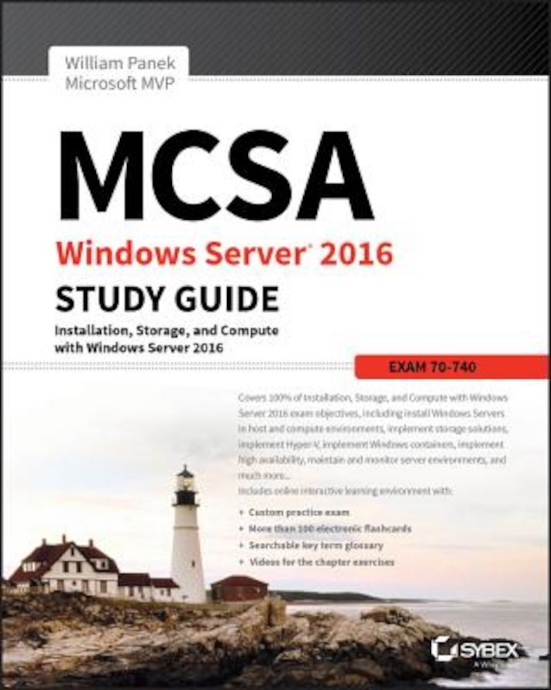 MCSA Windows Server 2016 Study Guide: Exam 70-740, Paperback fotografia produsului