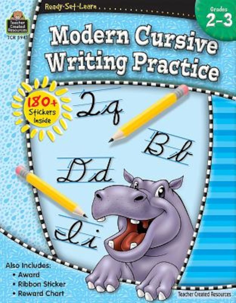 Ready-Set-Learn: Modern Cursive Writing Practice Grd 2-3, Paperback fotografia produsului
