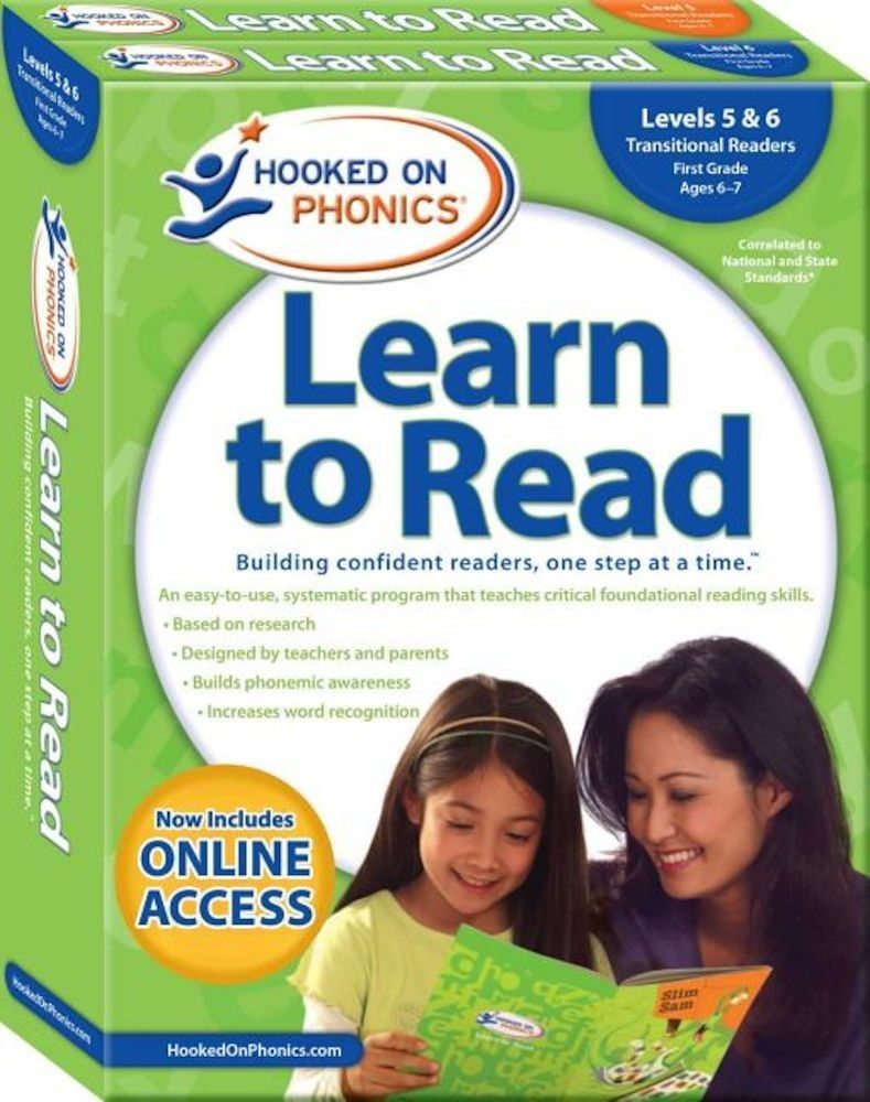 Hooked on Phonics Learn to Read - Levels 5&6 Complete: Transitional Readers (First Grade - Ages 6-7), Paperback fotografia produsului