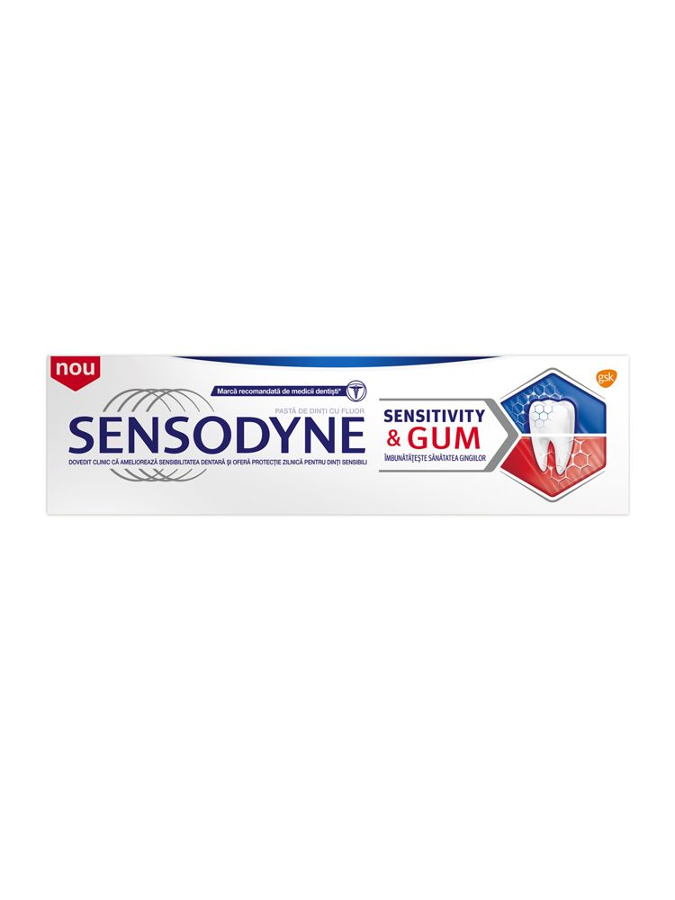Pasta de dinti cu actiune dubla pentru dinti sensibili Sensodyne Sensitivity & Gum, 75 ml  fotografia produsului