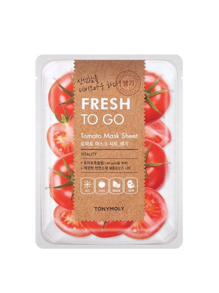 Masca servetel pentru fata Tonymoly, Fresh To Go, cu extract de rosii, 22 g fotografia produsului