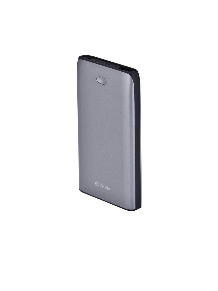 Acumulator extern Flash Devia DVFLSPB8ADG, 8000 mAh, microUSB, LED indicator baterie, Gri fotografia produsului