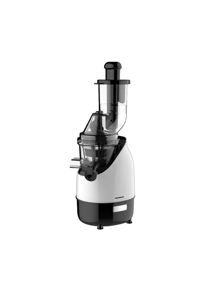 Storcator de fructe cu melc, Heinner, HSJ-200WH, 200 W, 0.6 L, 85 dB, plastic, Alb fotografia produsului