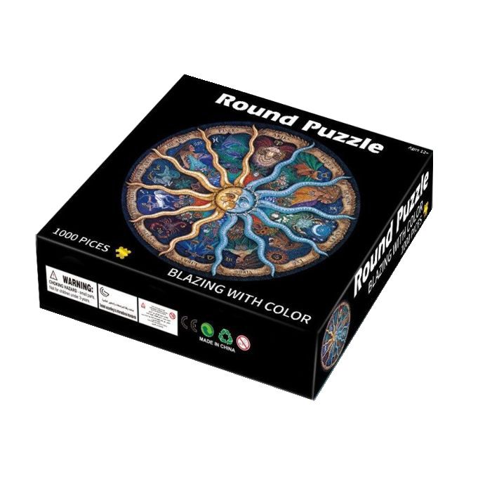 Puzzle Yisheng rotund - Zodiac, 1000 Piese fotografia produsului