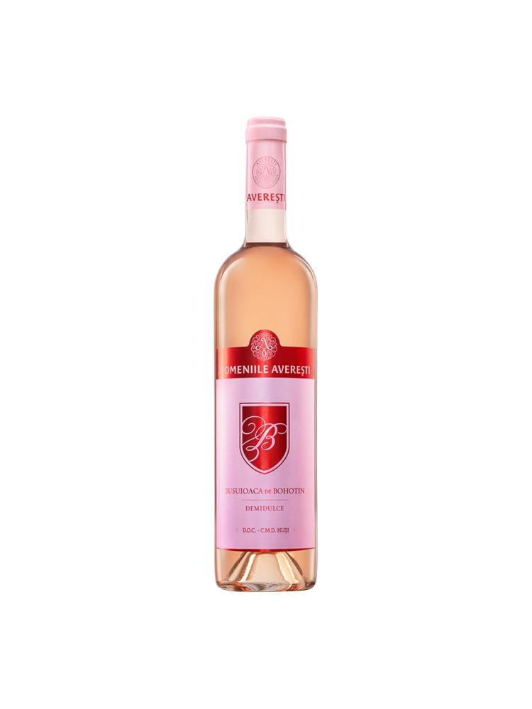Vin rose demidulce Domeniile Averesti Nativa Busuioaca de Bohotin, 0.75 l fotografia produsului
