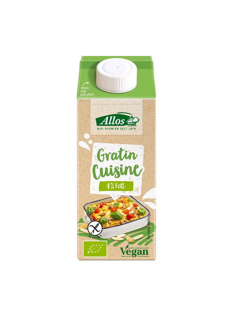 Crema vegetala pentru gratinat fara gluten Allos, 200 ml fotografia produsului