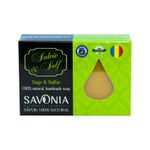Sapun solid Savonia, cu salvie si sulf, pentru piele grasa si acneica, natural, 90 g fotografia produsului View 2 S