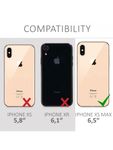 Husa pentru Apple iPhone XS Max Kwmobile, rezistent la socuri, rezistent la zgarieturi, policarbonat, Negru fotografia produsului View 6 S