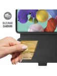 Husa Book Elegant Oppo Reno4 Lite Lemontti LEMHBEOR4LN, rezistenta la socuri, inchidere magnetica, TPU + piele ecologica, Negru fotografia produsului View 3 S