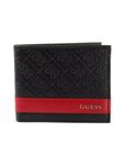 Portofel din Piele ecologica Guess 31GU13X008, Negru-rosu fotografia produsului