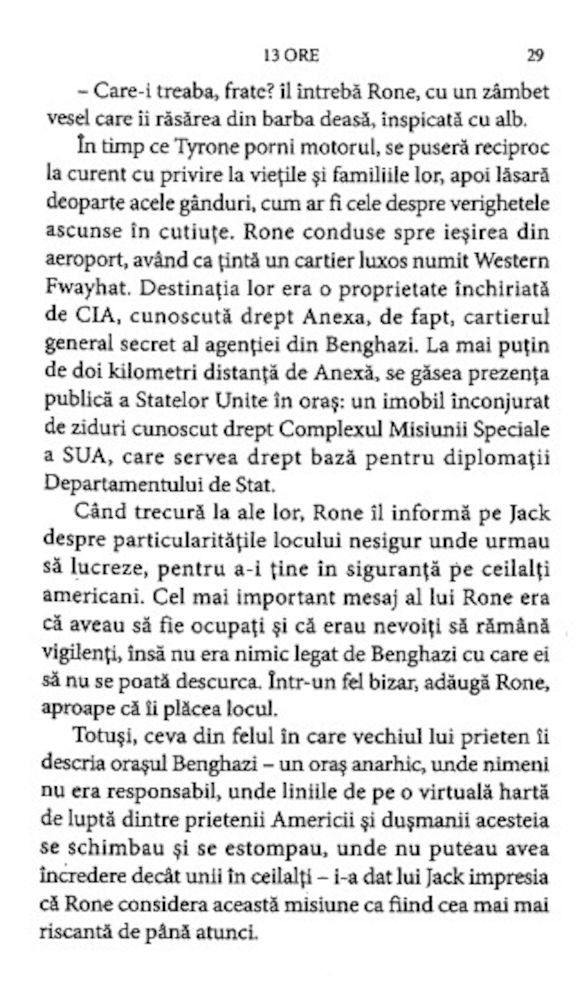13 ore. Adevarul despre atacul din Benghazi, din 11 septembrie 2012 fotografia produsului View 8 L