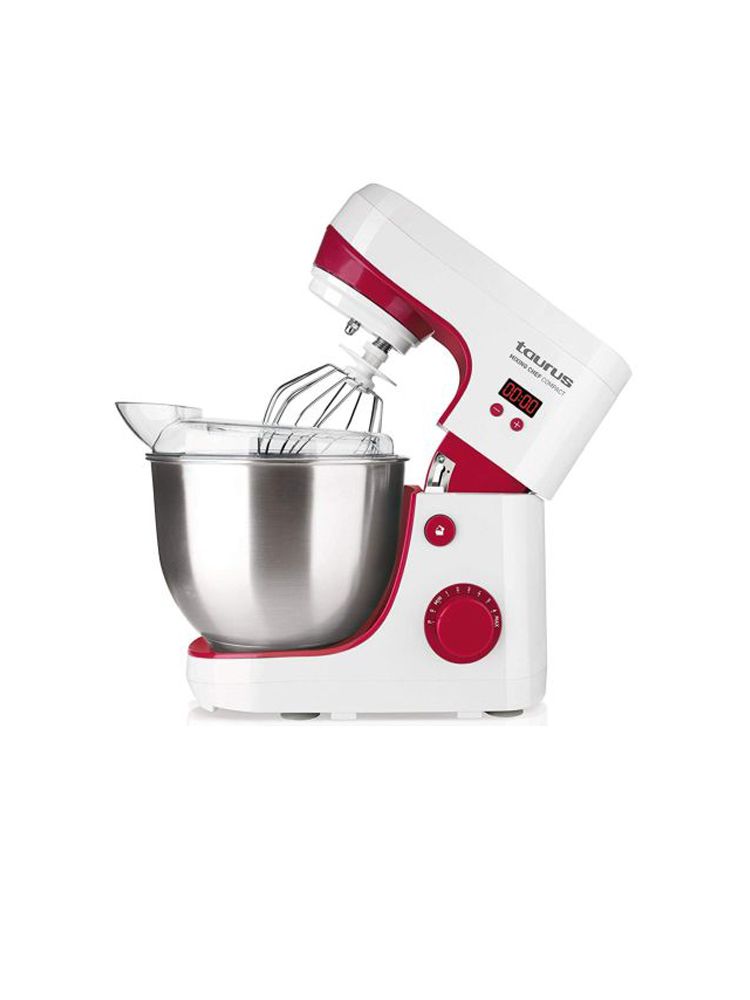Mixer cu bol Taurus 913518000-80335, 600 W, 8 viteze + PULS, bol inox, Alb fotografia produsului View 3 L