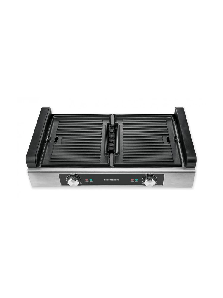 Gratar electric Heinner HSEG-1800SS, 1800 W, 210 grade C, inox, Multicolor fotografia produsului View 2 L