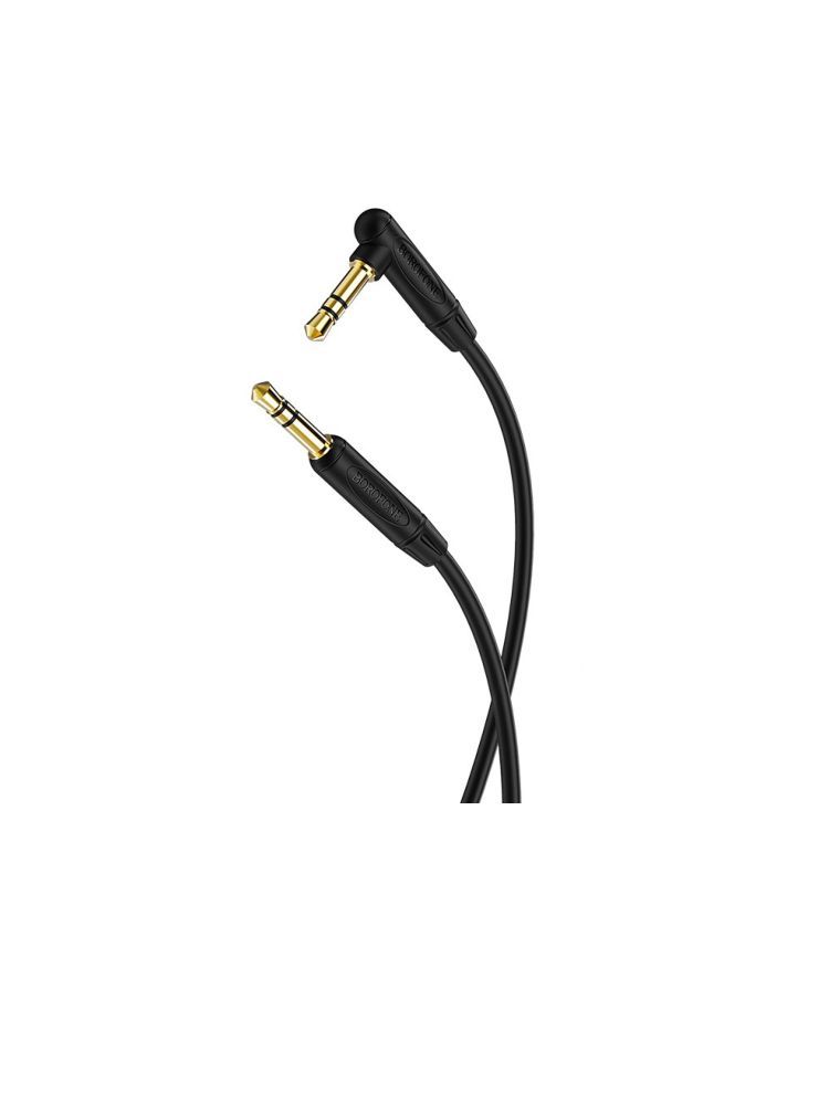 Cablu audio Borofone BL4 BORCBL4JJ2BK, Jack 3.5mm la Jack 3.5mm, lungime cablu 2 m, TPU, Negru fotografia produsului View 3 L