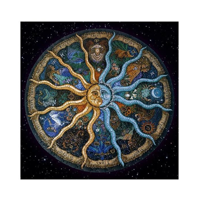 Puzzle Yisheng rotund - Zodiac, 1000 Piese fotografia produsului View 2 L